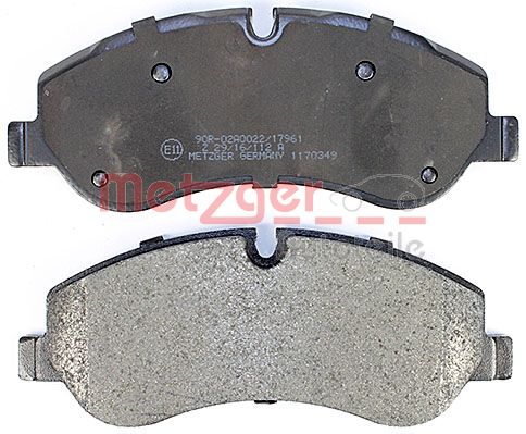 METZGER 1170349 Bremsbelagsatz, Scheibenbremse